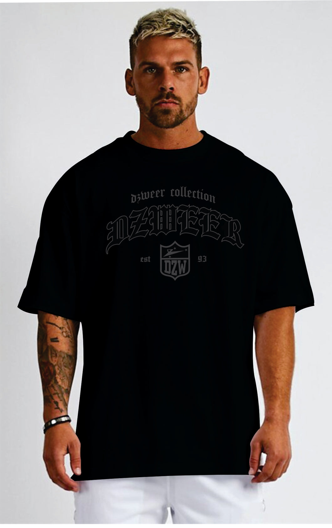 DZWEER FRONT BLACK OVERSIZED