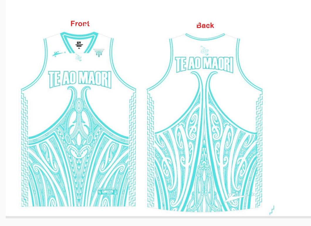 Te Ao Maori BasketBall Singlet 2023