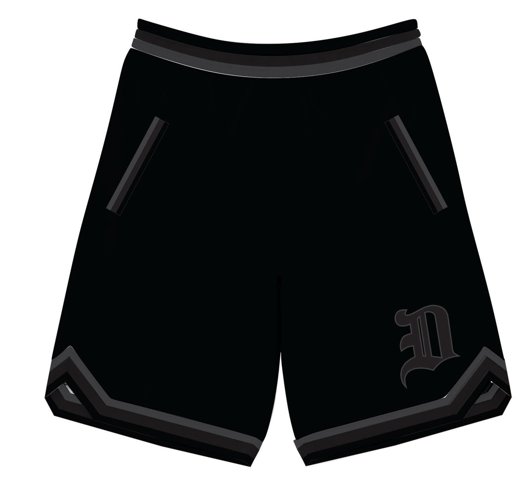DZWEER D SHORTS BLACK TRIM BLACK GREY