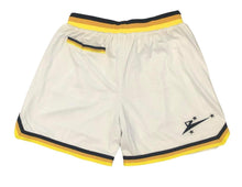 Load image into Gallery viewer, Frezin Mesh White BBall Shorts
